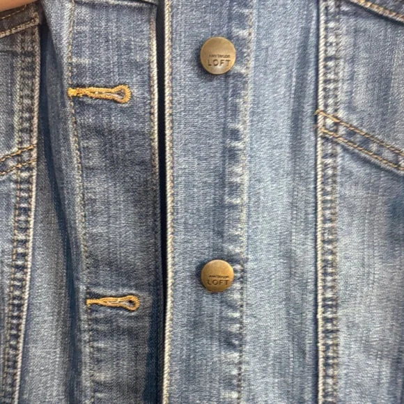 LOFT Classic Blue Jean Jacket - Picture 4 of 7